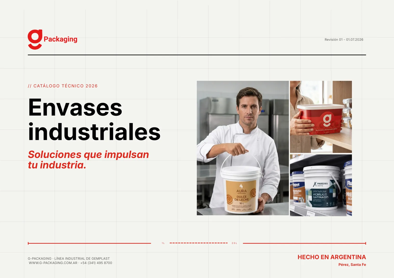 Tapa del catálogo G Packaging 2026