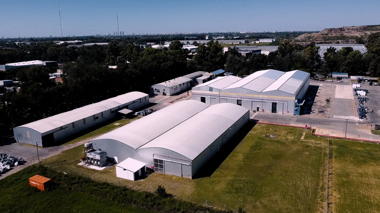 Vista aérea de la planta de Gemplast en Pérez, Santa Fe