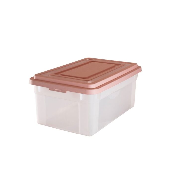 Organizador Multiuso 54 L Apilable con Tapa - Transparente y Colores - Imagen 3