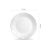 Set x6 Platos Postre Redondo Classique 19 cm - Vidrio Templado, Apto Microondas y Lavavajillas - Imagen 3