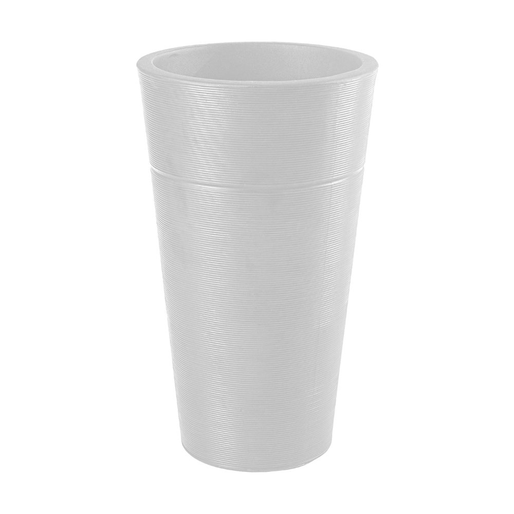 Maceta Rotomoldeada Plástica Turín Arenada Bosco N 80 83 Lts<span> - </span>Blanco