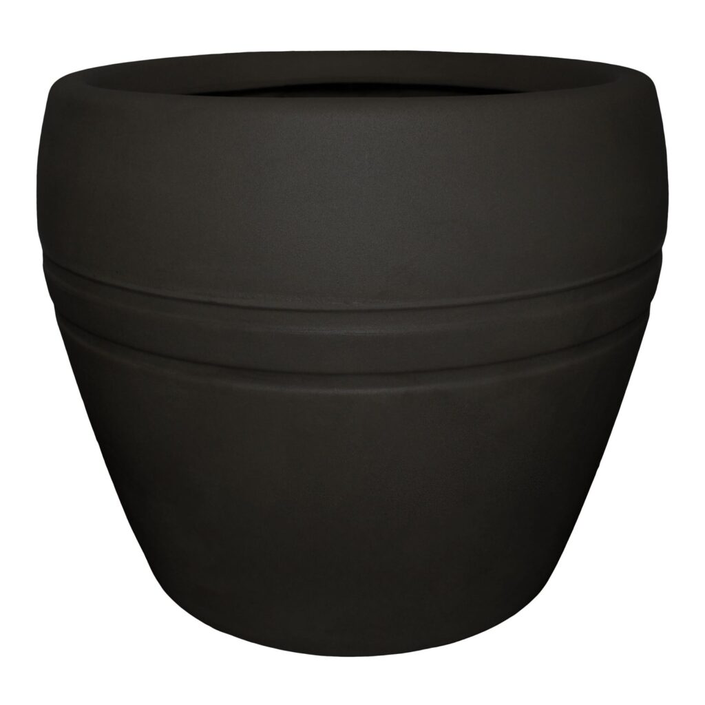 Maceta Rotomoldeada Plástica Pisa Bosco Arenada N 35 30 Lts<span> - </span>Negro