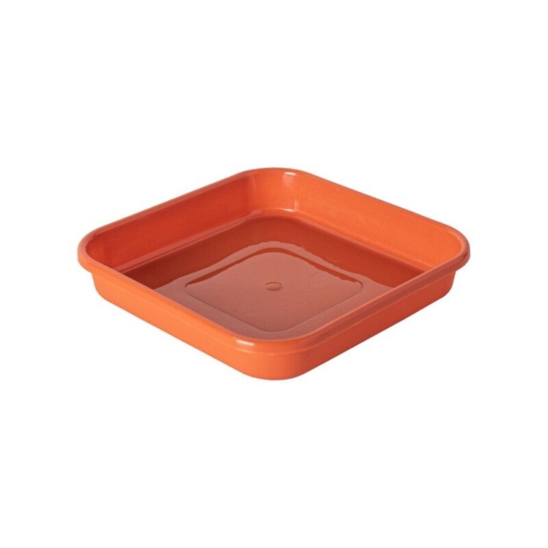 PLATO CUADRADO TEJA